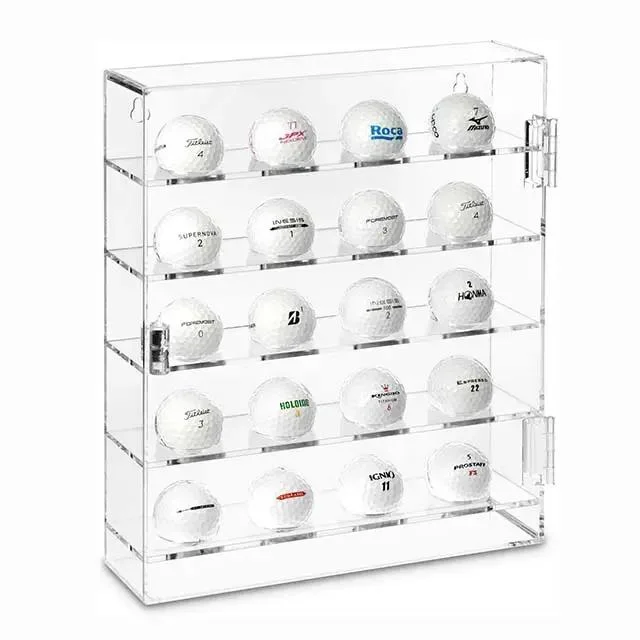 High Quality Acrylic Mountable Golf Balls Display Case