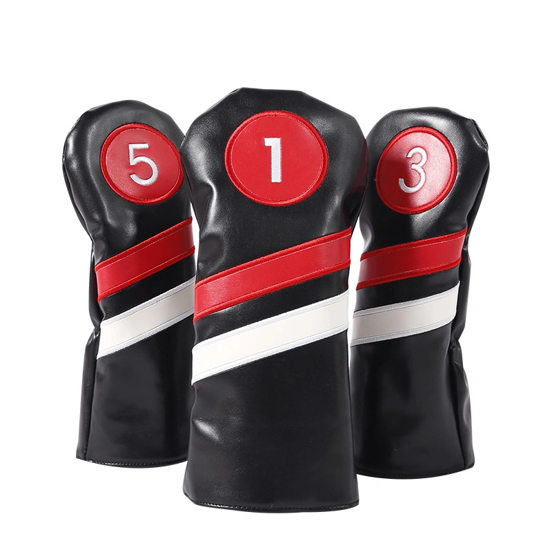 Factory Customization Leather Fabric Golf Club Headcovers Waterproof Logo