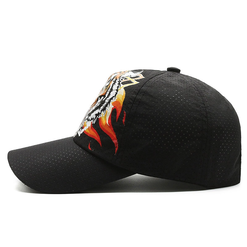 Cool Tiger Printed Unisex Sport Golf Baseball Hat Snapback Cap Breathable Mesh Hat